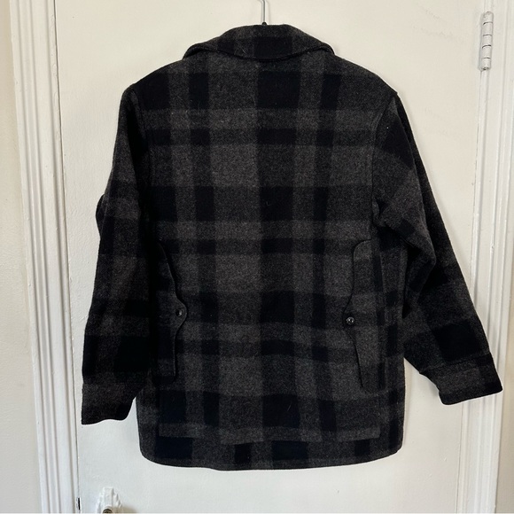 Filson Mackinaw Cruiser Jacket Gray Check Wool Size 36 - Picture 6 of 7
